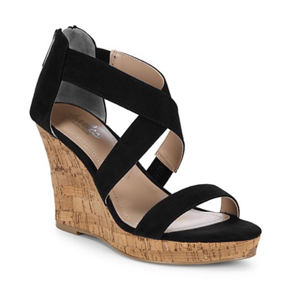 NEW Charles David Logical Crisscross Wedge Sandals